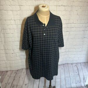 Men's Polo XL checkered pattern